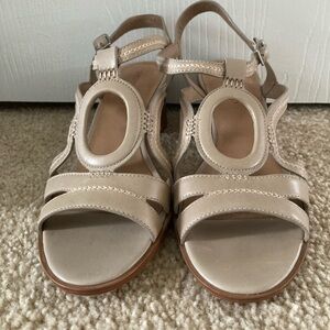 Bernardo Cream Strappy Sandals